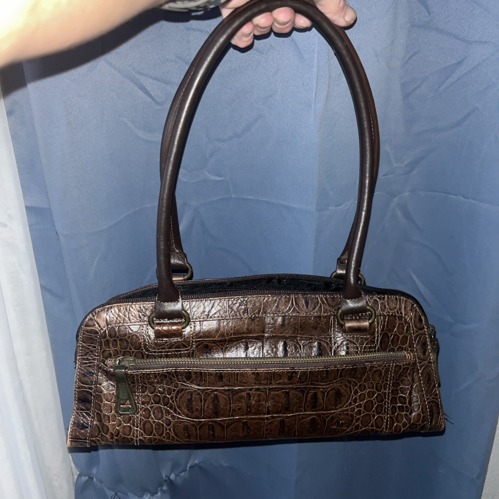 upscale purse brown leather  by FRANCO SARTO medium sized
