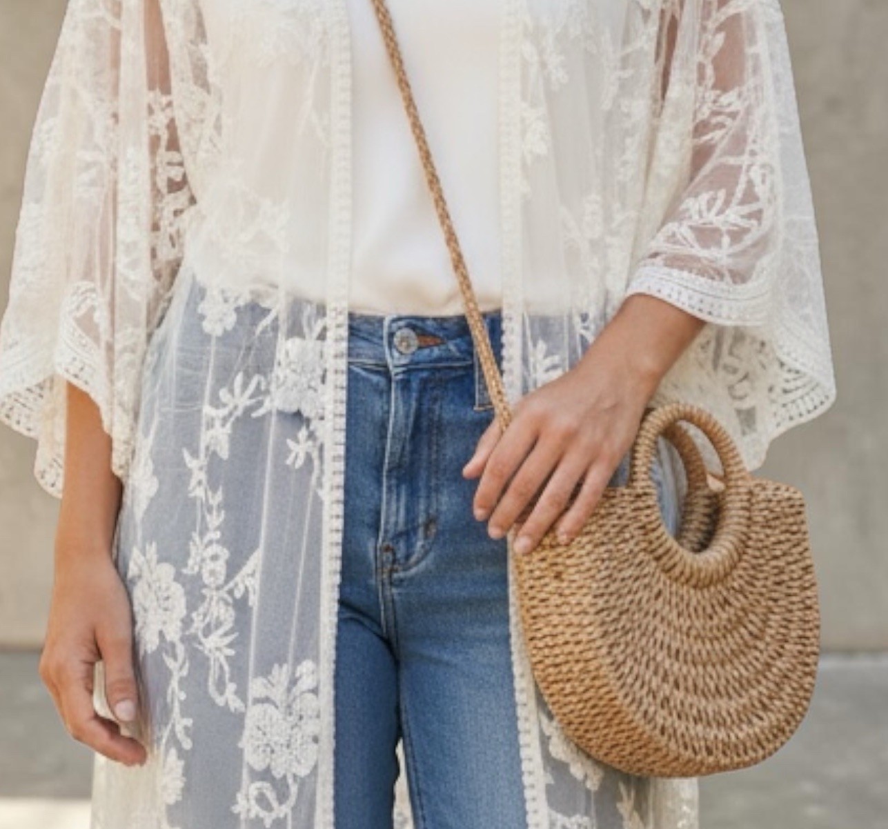 Straw Hobo Crossbody Beach Purse Weave with Three Pairs of Earrings Dream Stand