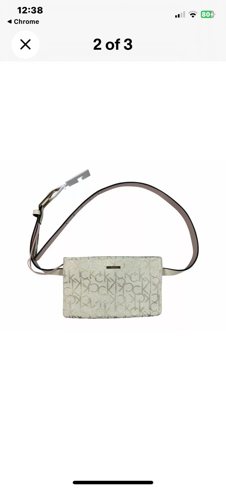 CALVIN KLEIN Waist Bag • Fanny Pack • Crossbody Bag • Purse Snap Clutch Travel