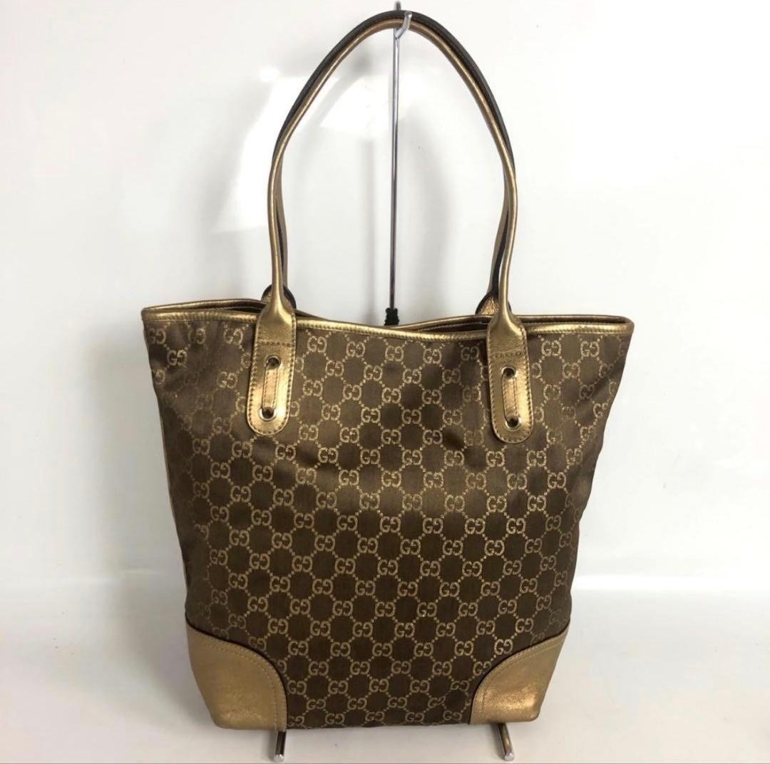 GUCCI GG Canvas Handbag Women Auth 12.20 x 9.25 x 3.93inch