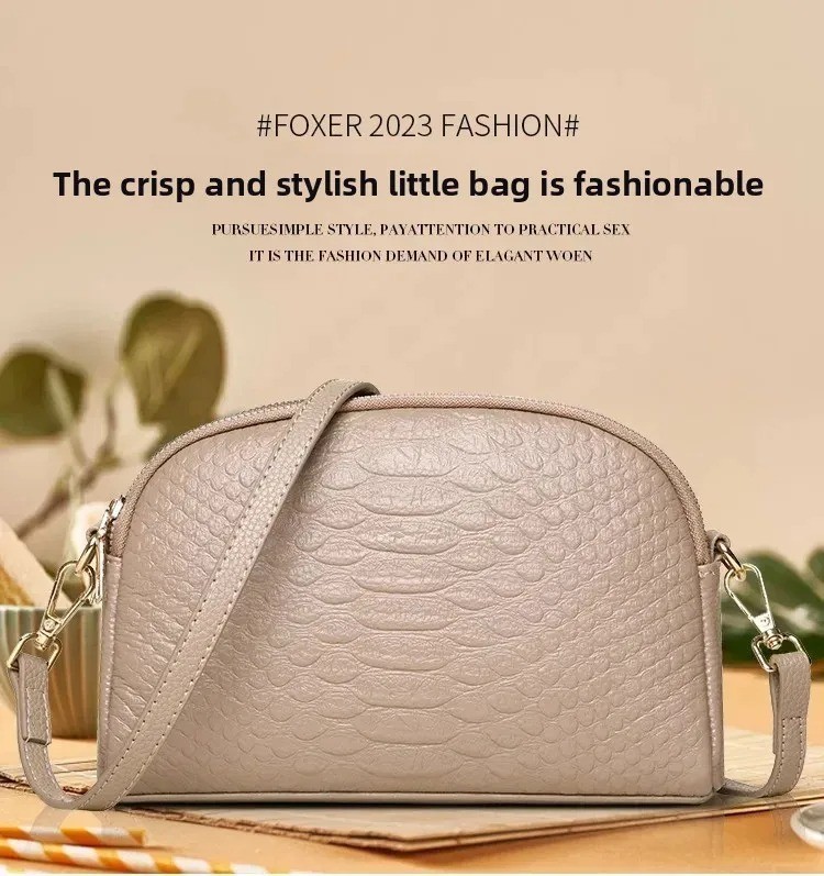 Luxury Crocodile Pattern Leather Crossbody Bag Women Cowhide Messenger Tote Hand
