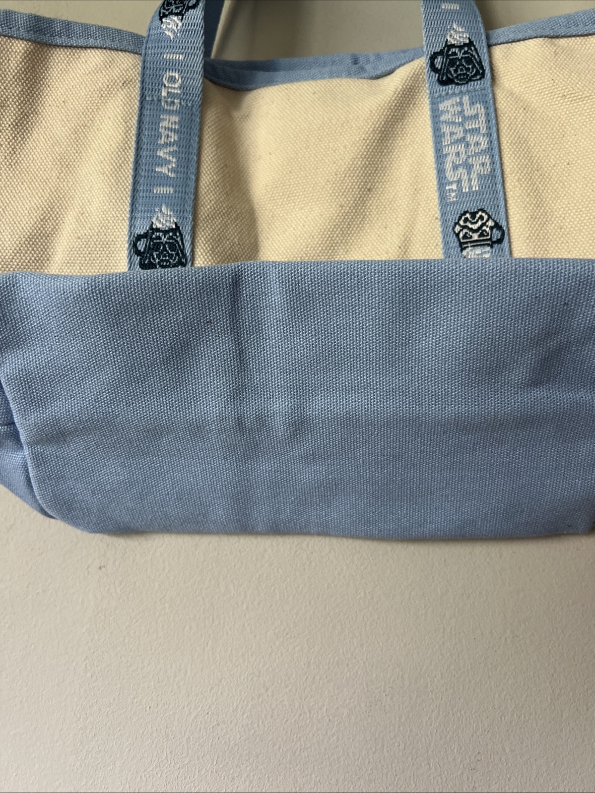 Old Navy x Disney Star Wars Lover Mini Boat Tote Canvas Bag 12”x8.5” NWT