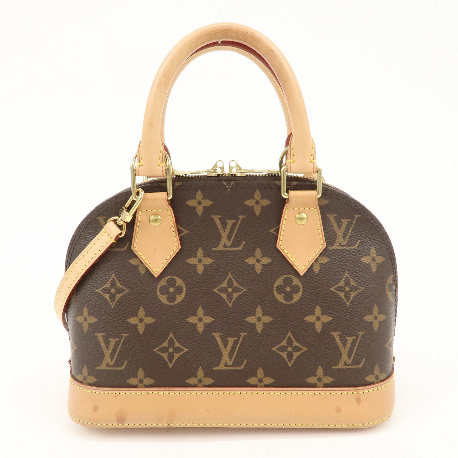 Louis Vuitton Monogram Alma BB 2Way Hand Bag Strap 100cm M53152 Auth Used