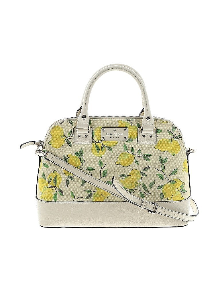 Kate Spade Small Rachelle Wellesley Lemon Yellow Citrus Fruit Crossbody Purse