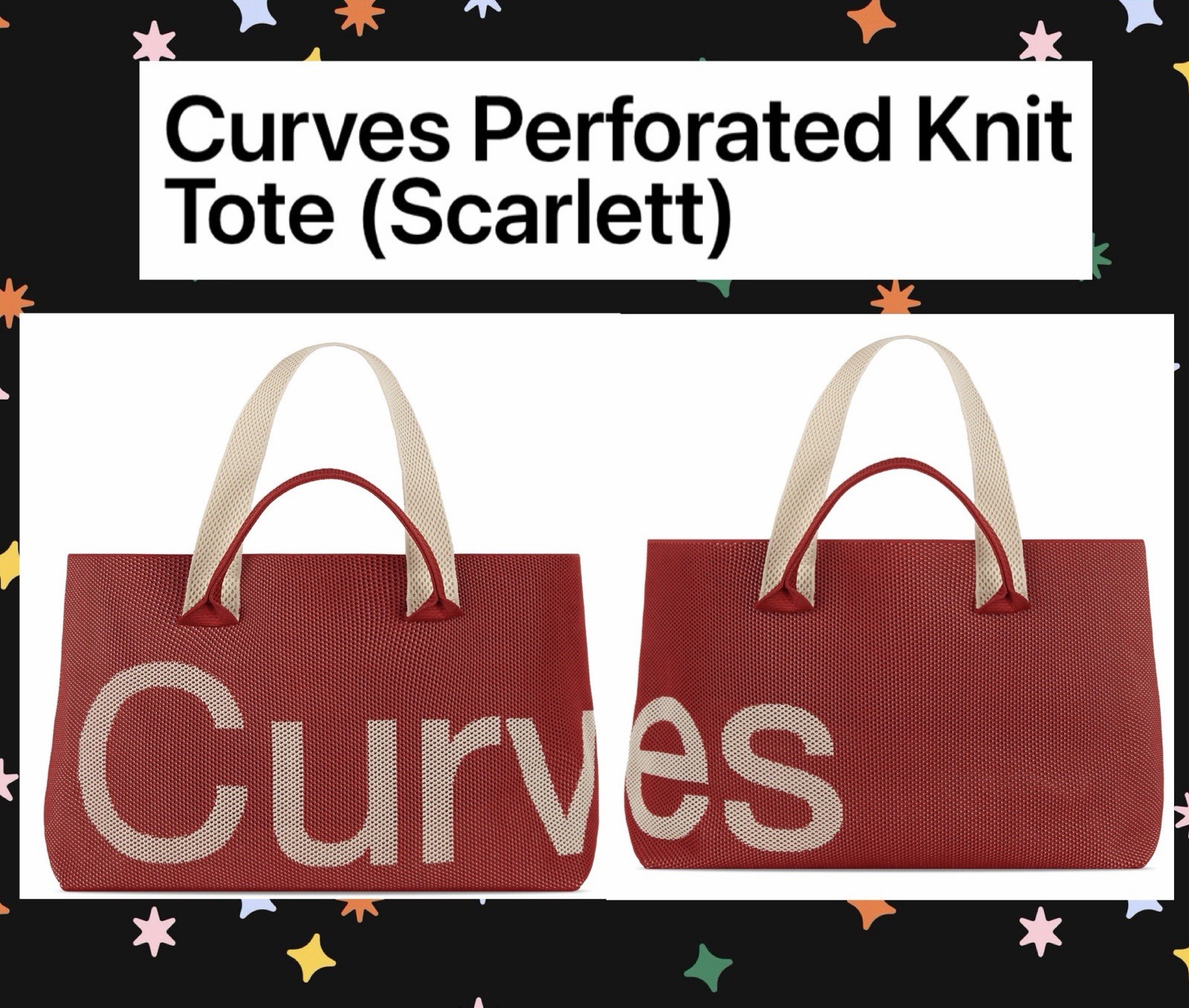 The Curves Perforated Knit Tote By Sean Brown – Scarlett
