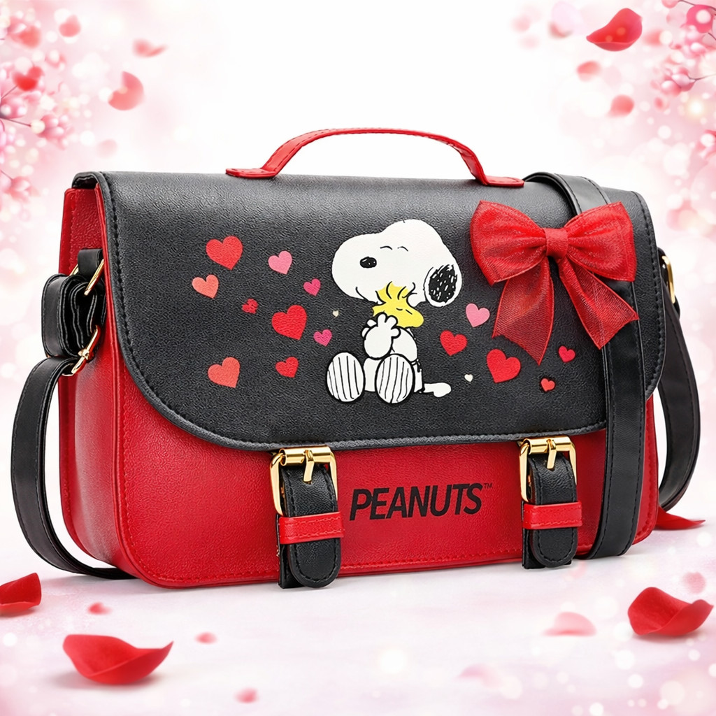 Peanuts Snoopy Crossbody Bag Girls Purse for Kids Teens Women Fashion Shoulder