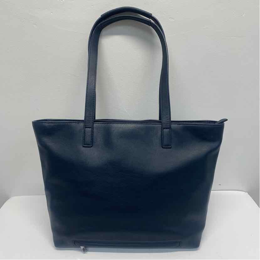 Knomo Mini Maddox Navy Leather Solid Tote Handbag