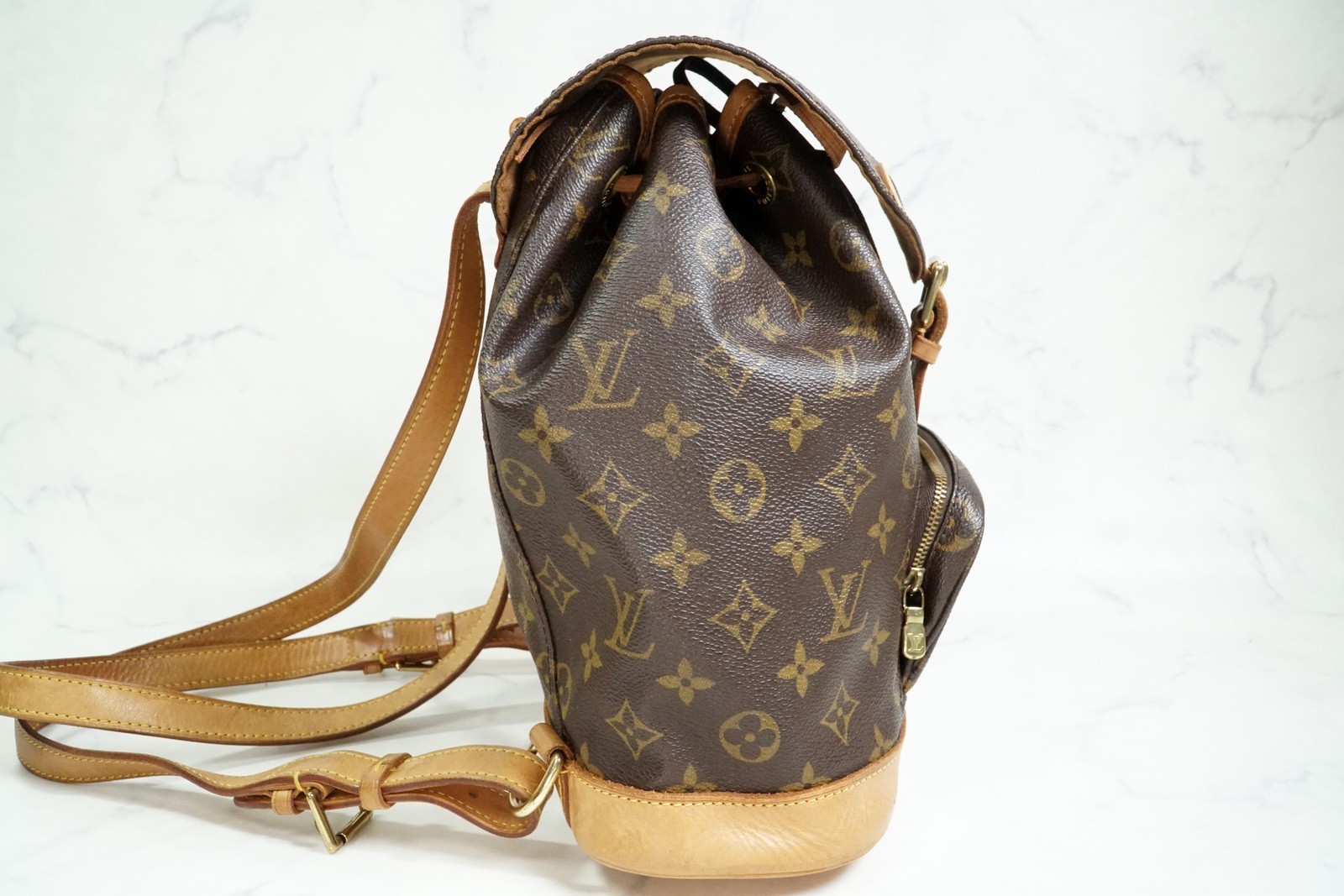 [Very Good] Louis Vuitton Monogram Montsouris MM Backpack Rucksack M51136 Auth
