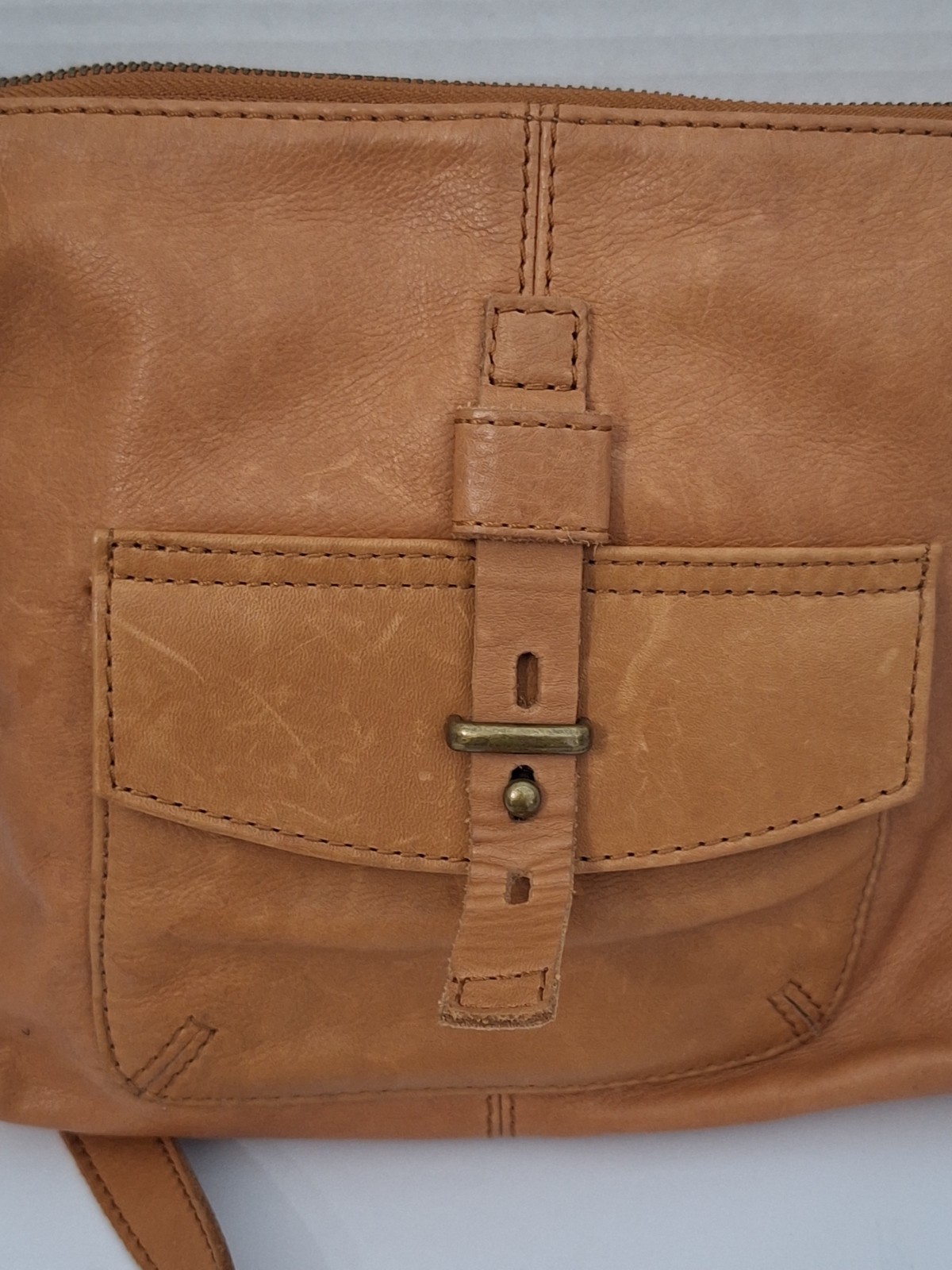 Lucky Brand Leather Crossbody Purse Bohemian Western Cowgirl Travel Hippie Y2K