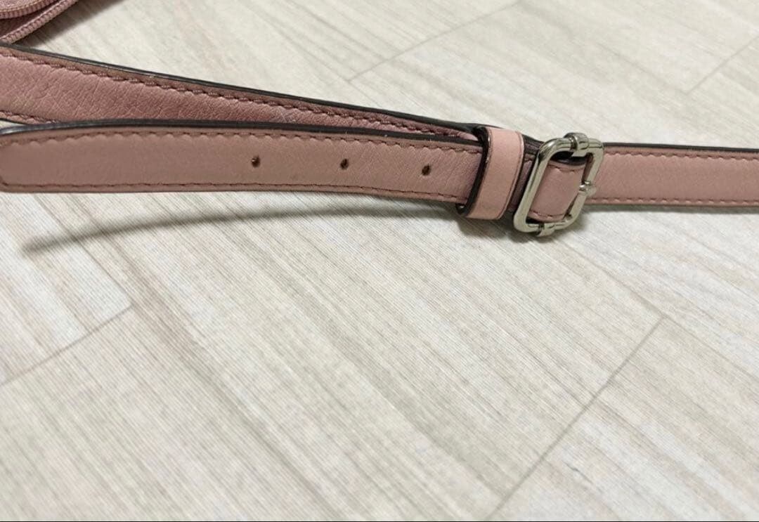COACH Womens Beige Logo Shoulder Bag Silver Chain Strap Adjustable 26.5cm 18.5cm