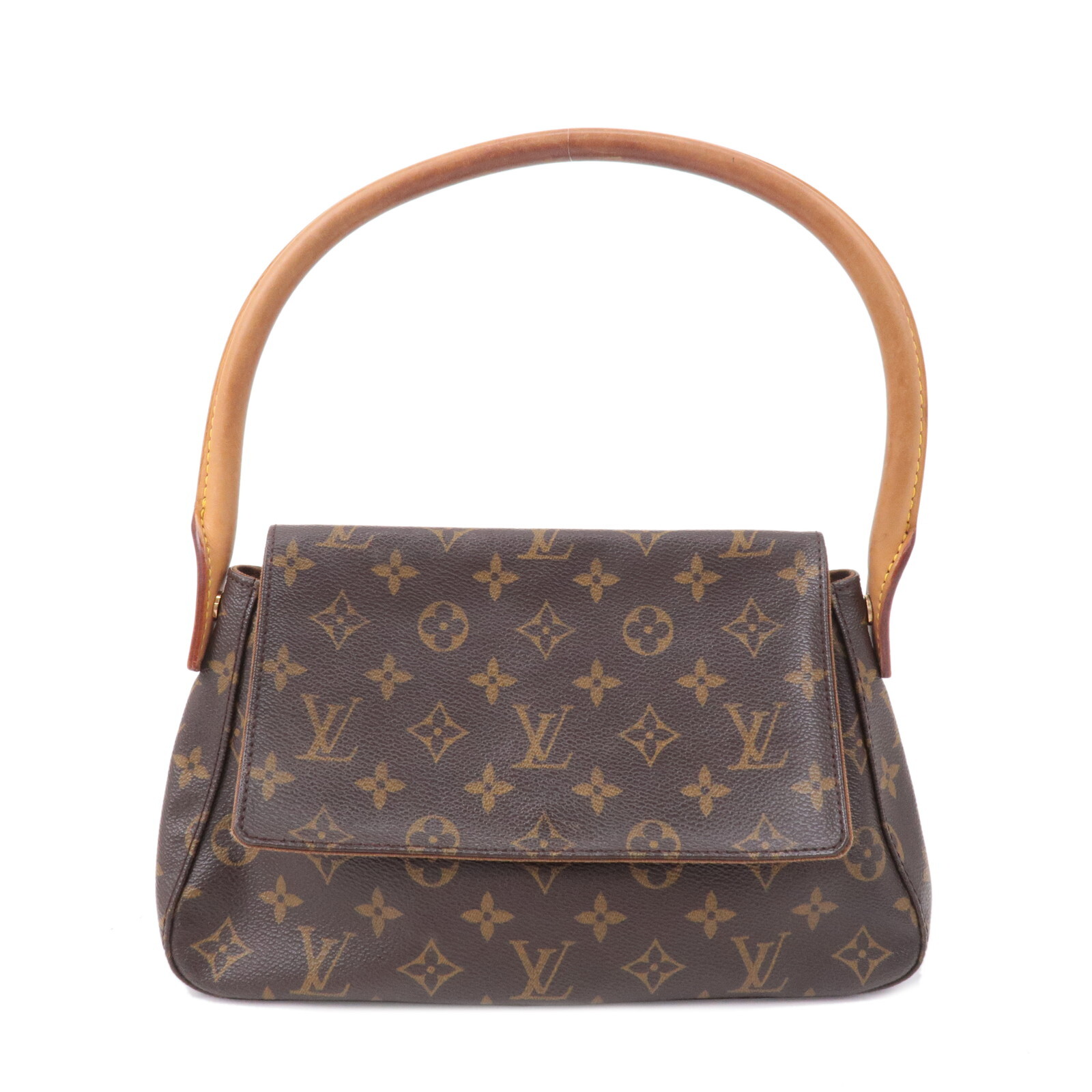 Louis Vuitton Monogram Mini Looping Shoulder Bag Hand Bag M51147 Auth Used
