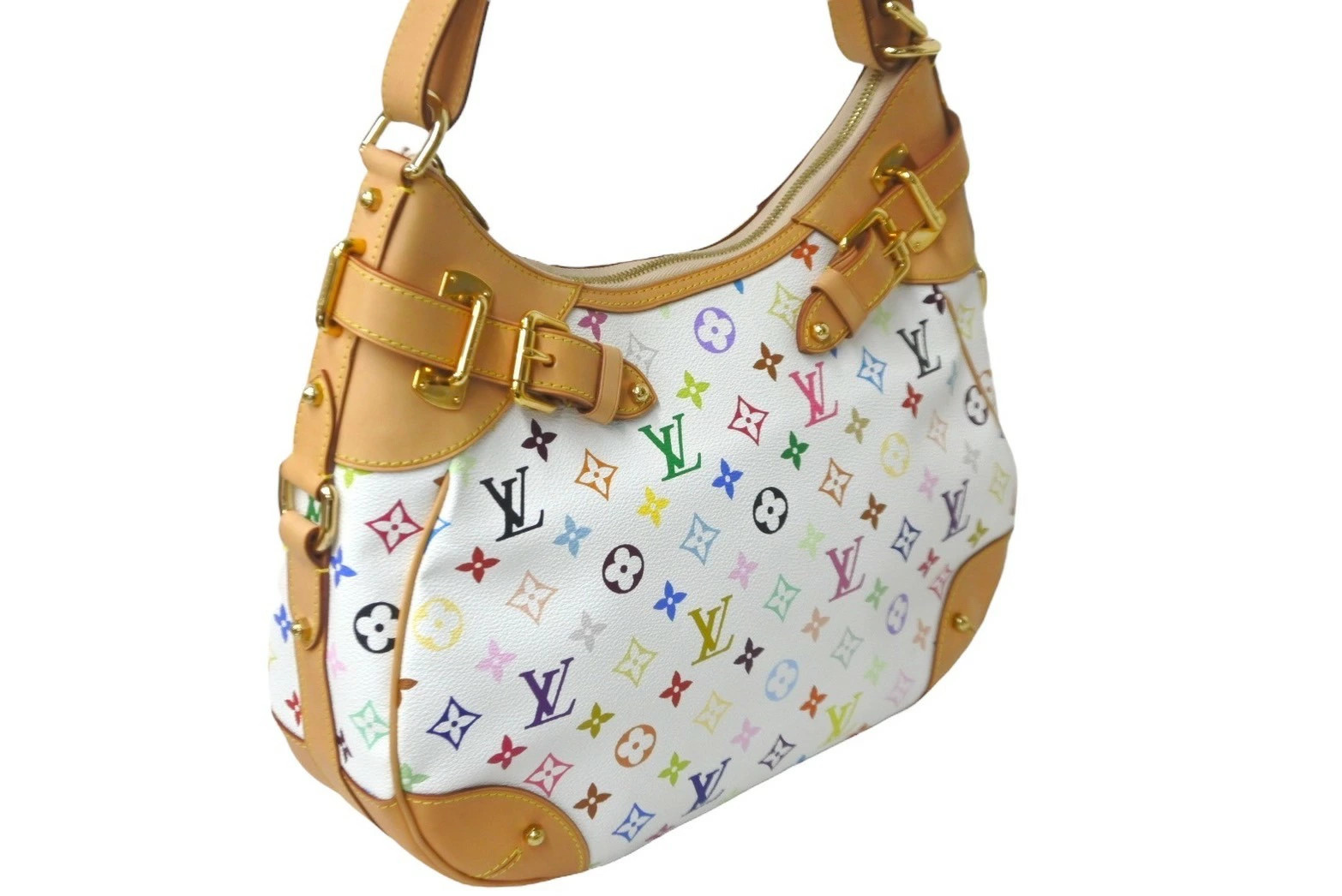 LOUIS VUITTON Greta shoulder bag Monogram Multicolore Multicolor White
