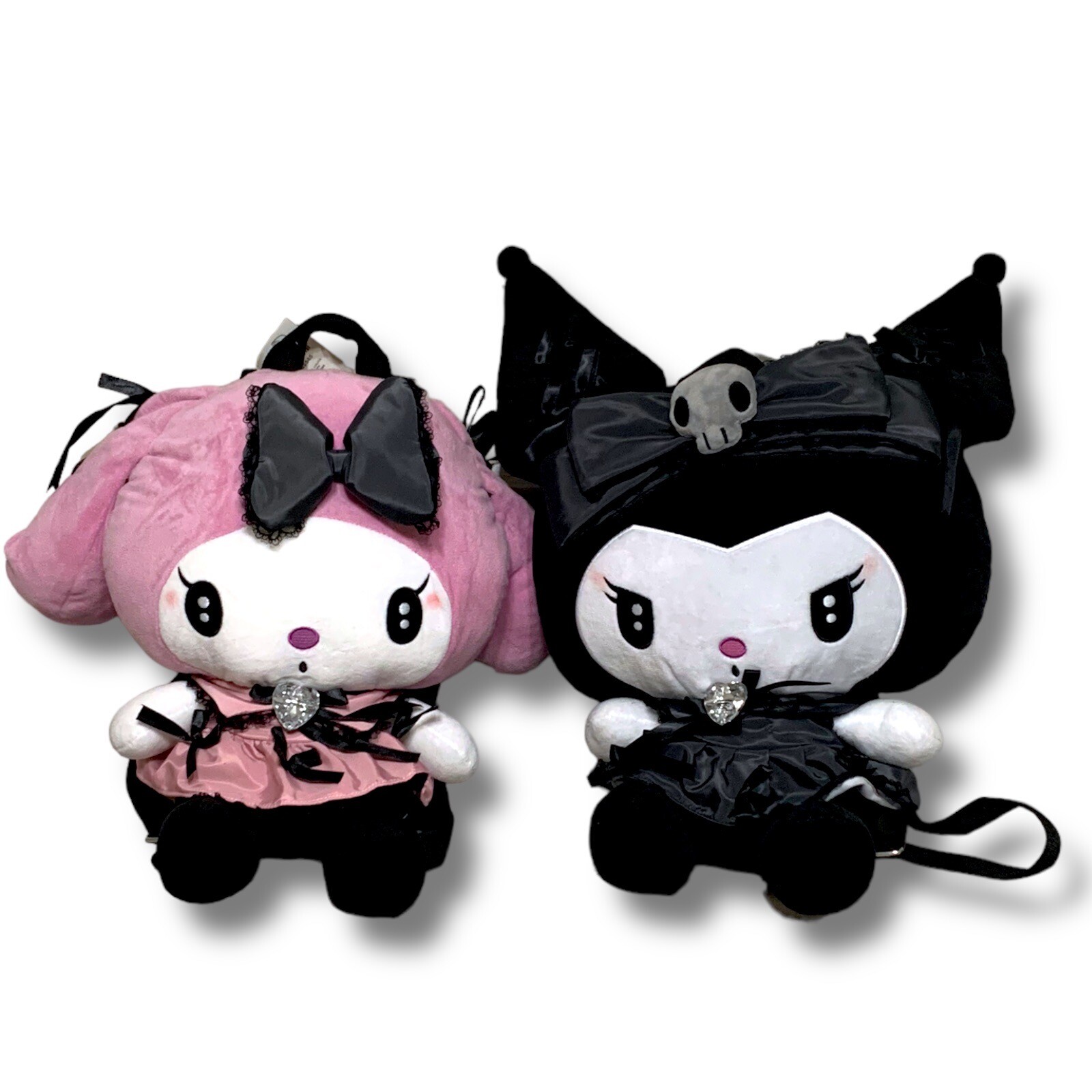 Sanrio Kuromi & My Melody Lolita 14 Inch Plush Backpack Bioworld LIMITED NWT
