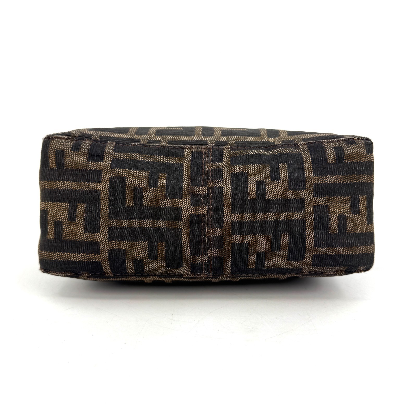 Fendi Pouch Purse Mini Hand Bag Zucca Canvas Authentic 430T0433