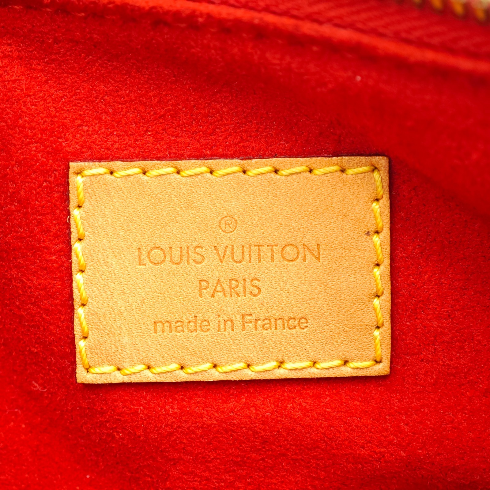 LOUIS VUITTON Pallas MM Monogram 2Way Shoulder HandBag M40466 Auth RED 0111