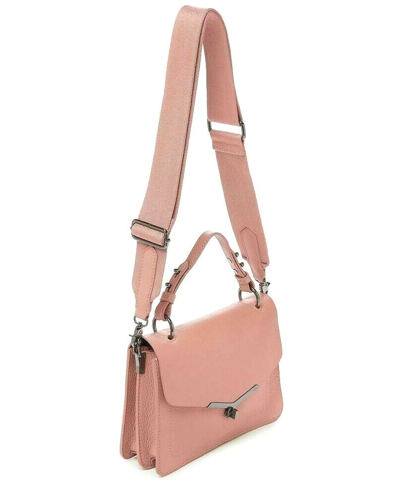 $278 NWT BOTKIER VALENTINA FLAP TOP HANDLE SATCHEL CROSSBODY BAG ROSE