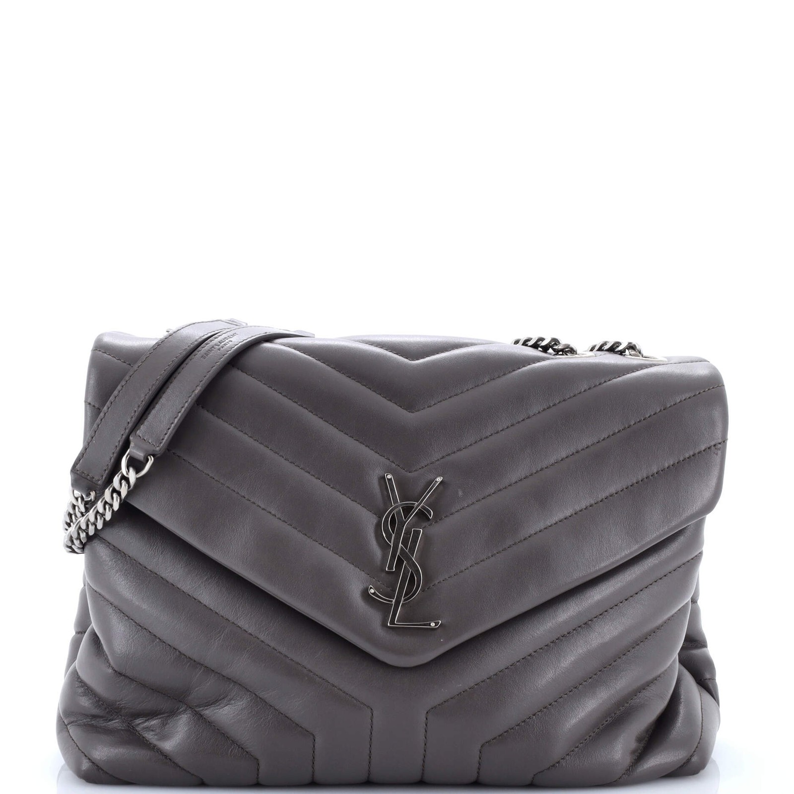 Saint Laurent Loulou Shoulder Bag Matelasse Chevron Leather Medium