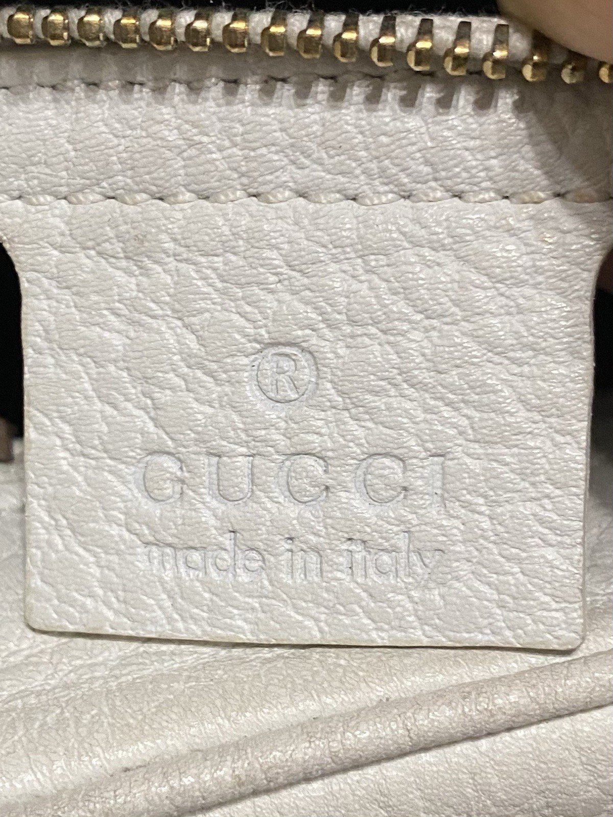 RARE Gucci XL Blondie Travel Bag Dome Satchel Web Stripe Pebble Leather