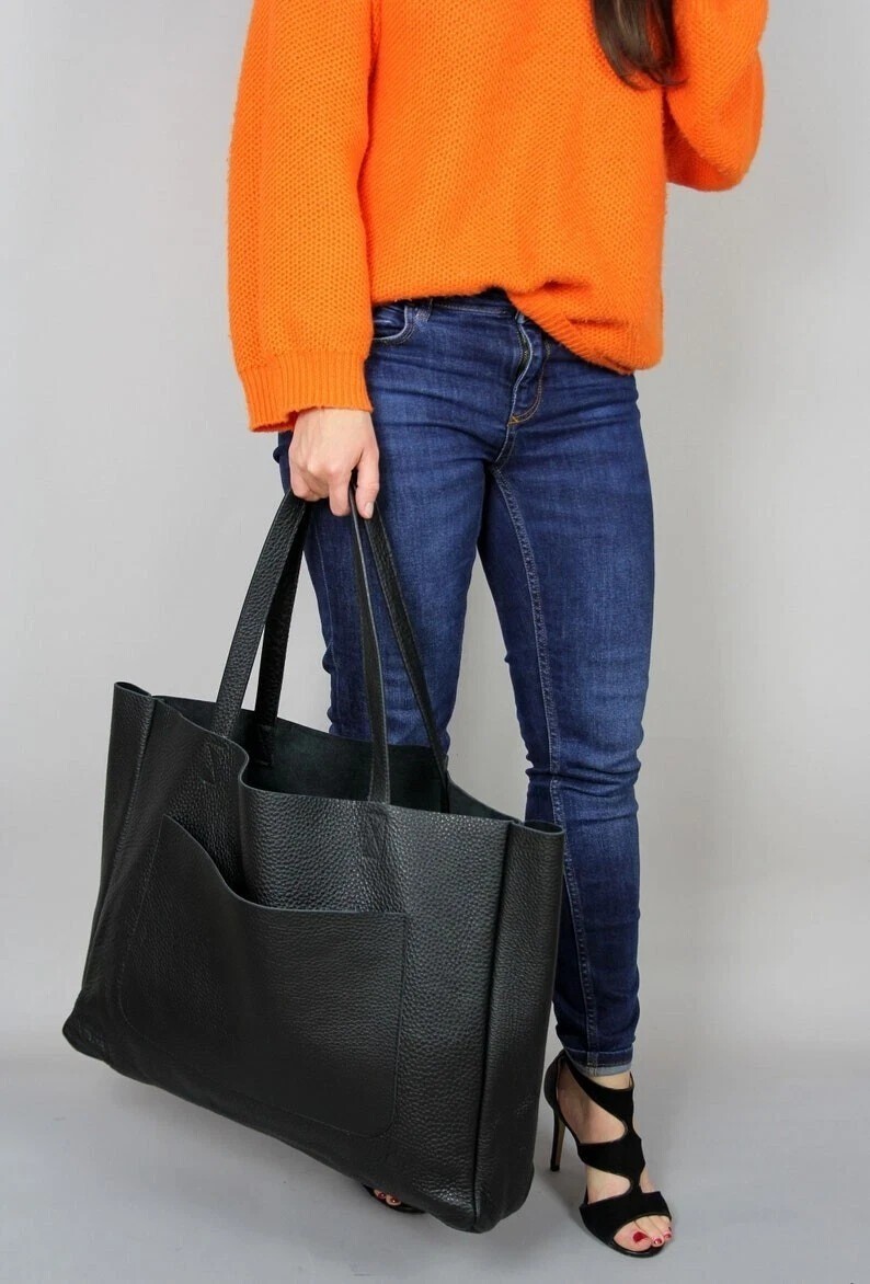 Tote Bag High Quality Oversize handbag Cowhide Leather Shoulder bag for Women’s
