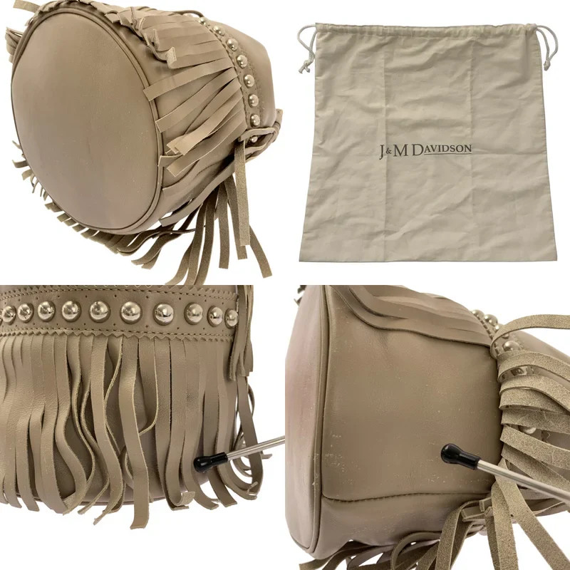 J&M Davidson Jay & Em Drawer custom studded fringe carnival shoulder bag Used