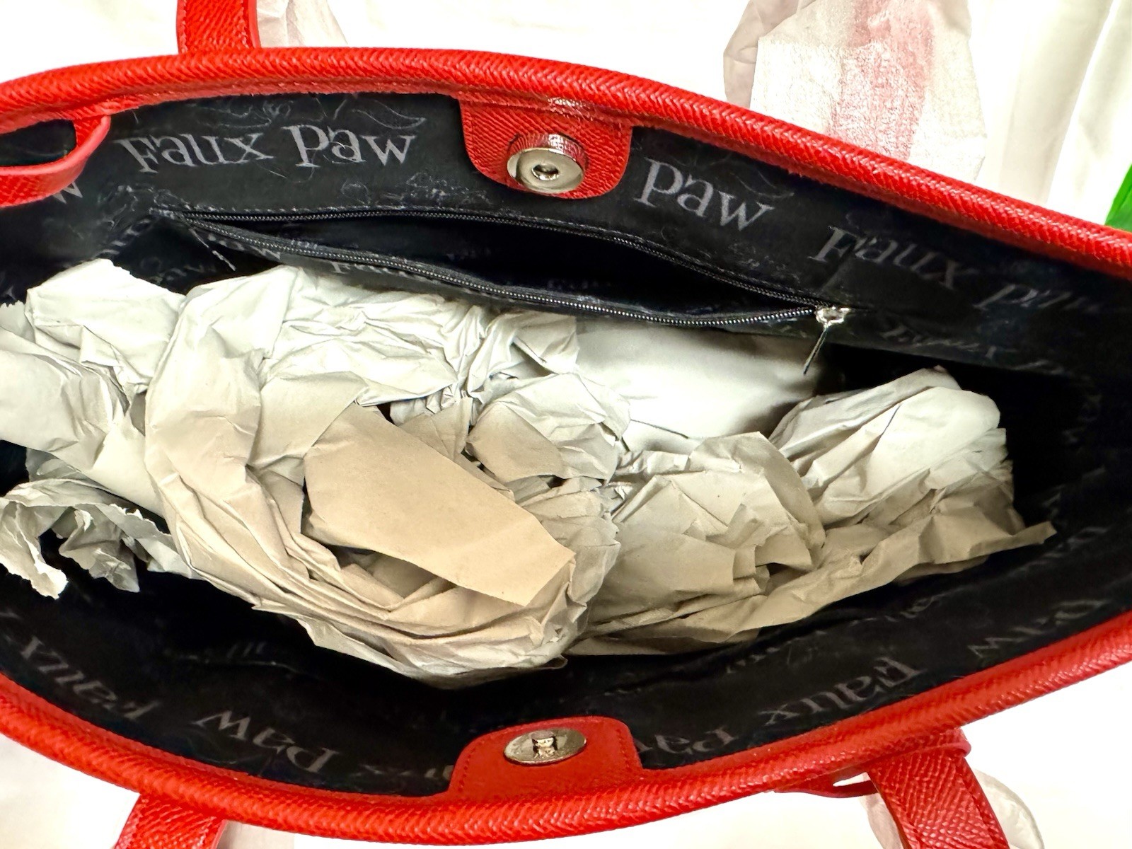 New Furrfuggnoogin LUX TOTEMZ™ Faux Leather Tote & Pouch by Debby Carman