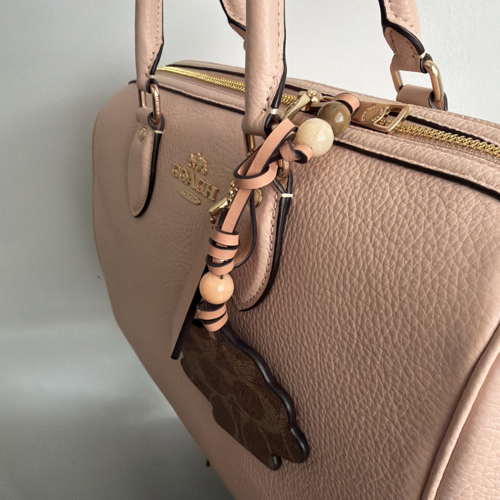 Coach Large Rowan Limited Edition Cream *SEASHELL CHARM NOT INCLUDED*