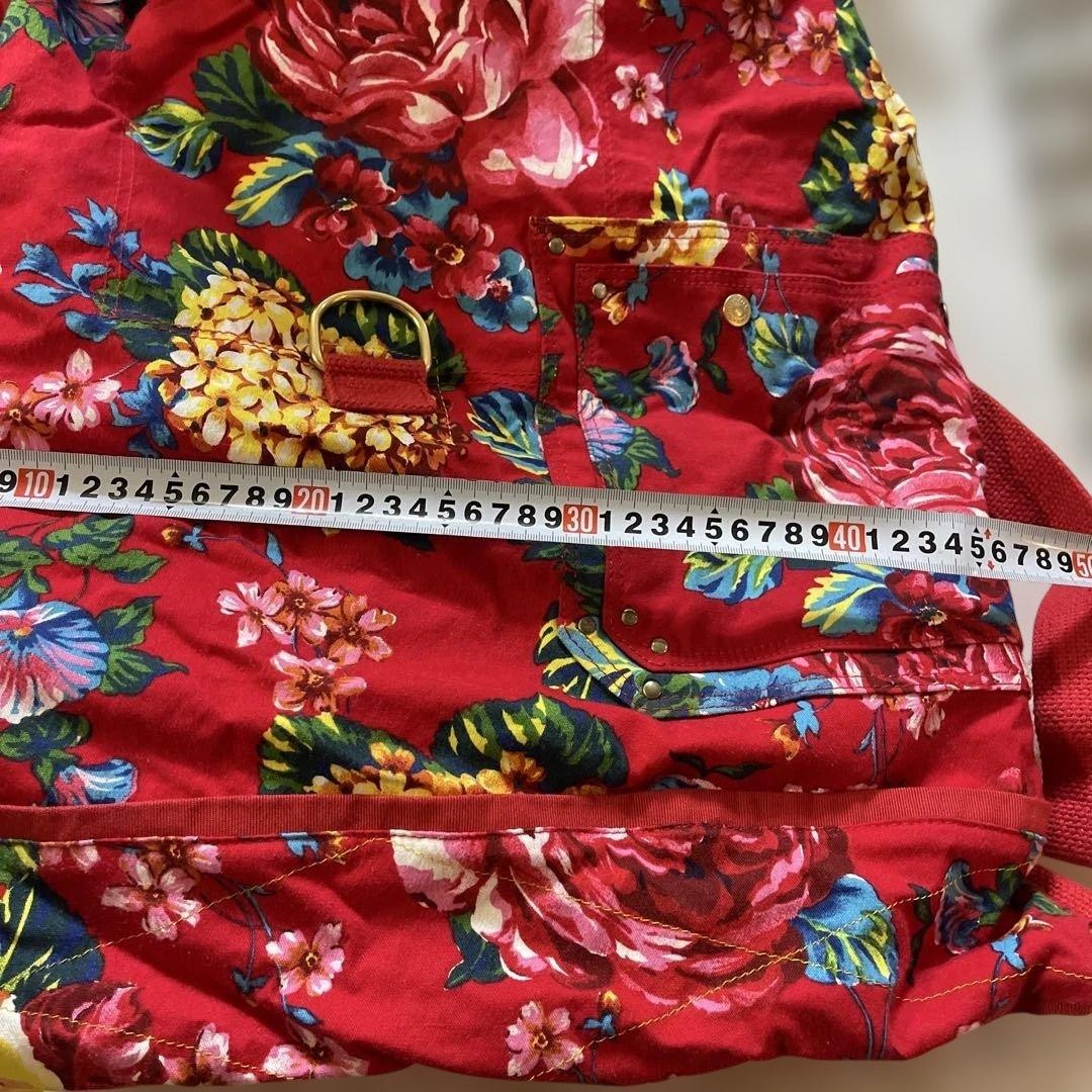 Dolce&Gabbana Women Red Big Backpack Floral Pattern Almost unused Luxury Elegant