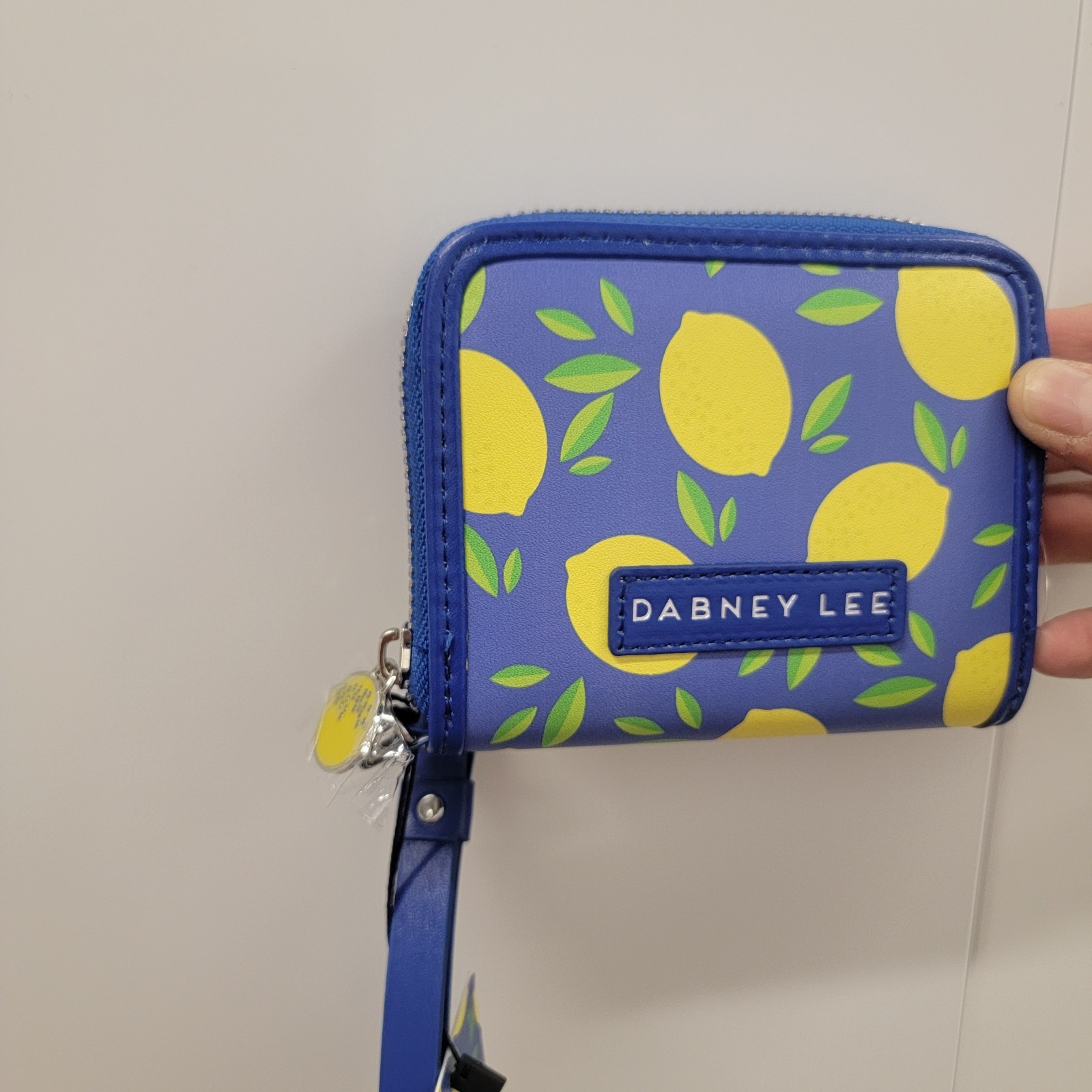 NEW Dabney Lee Lemon 🍋 Blue Backpack With Zip Wallet & Wristlet Lot Of 3 Bundle