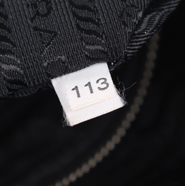 Prada Tessuto Nylon Vitello Foldover Pushlock satchel Black nero Shoulder Tags