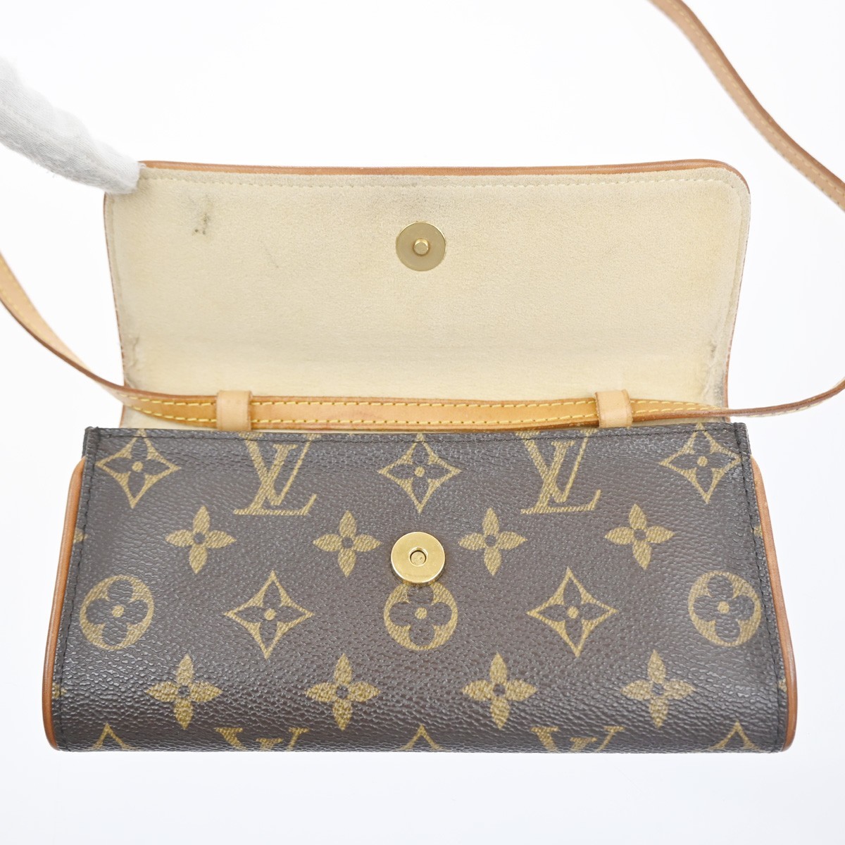 LOUIS VUITTON Pochette Twin PM 2Way Shoulder Clutch Bag Monogram M51854 34MA518