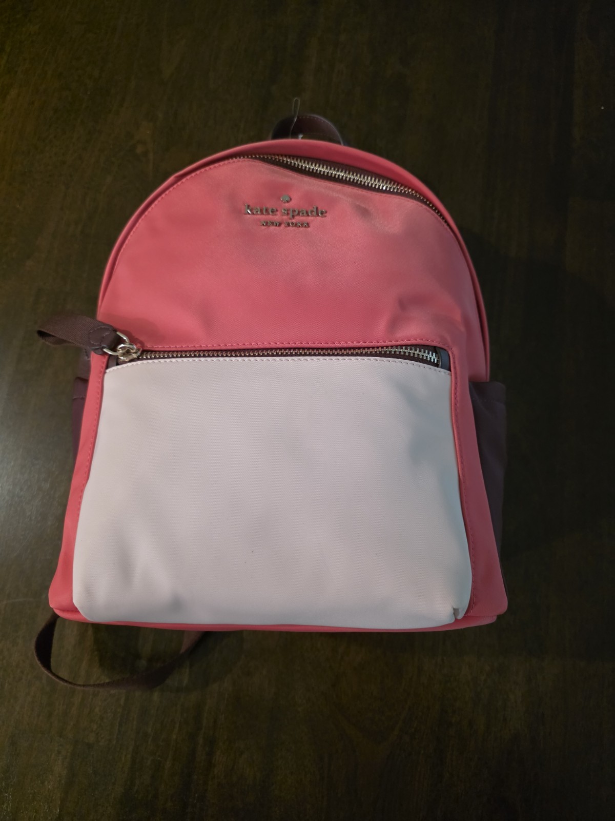 Kate Spade New York The Little Better Women’s Medium Back Pack In Pink And White