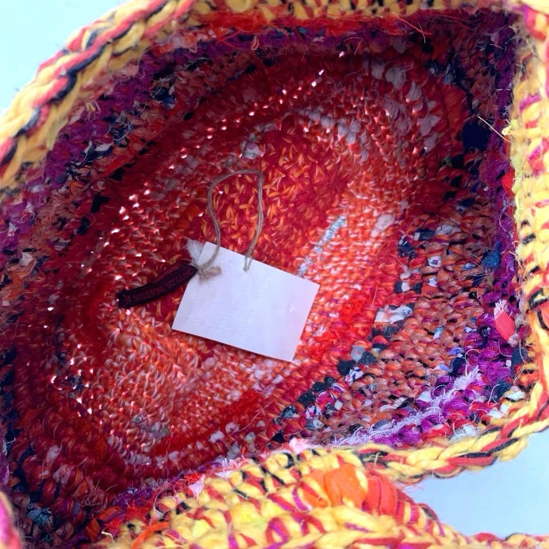 DANIELA GREGIS Woven Handbag TS0626-3 22x32cm Used