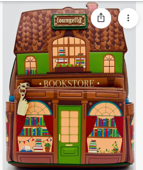 EXCLUSIVE Loungefly Bookstore Books GITD Reading TBR Store Mini Backpack NWT