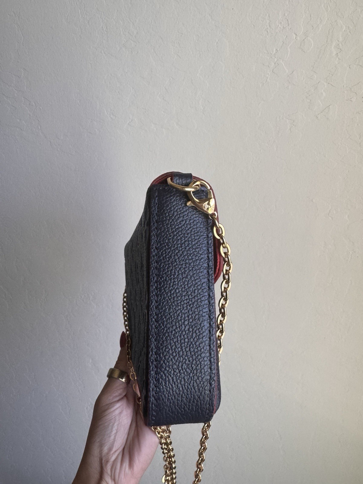 Louis Vuitton Navy Monogram Empreinte Pochette Felicie