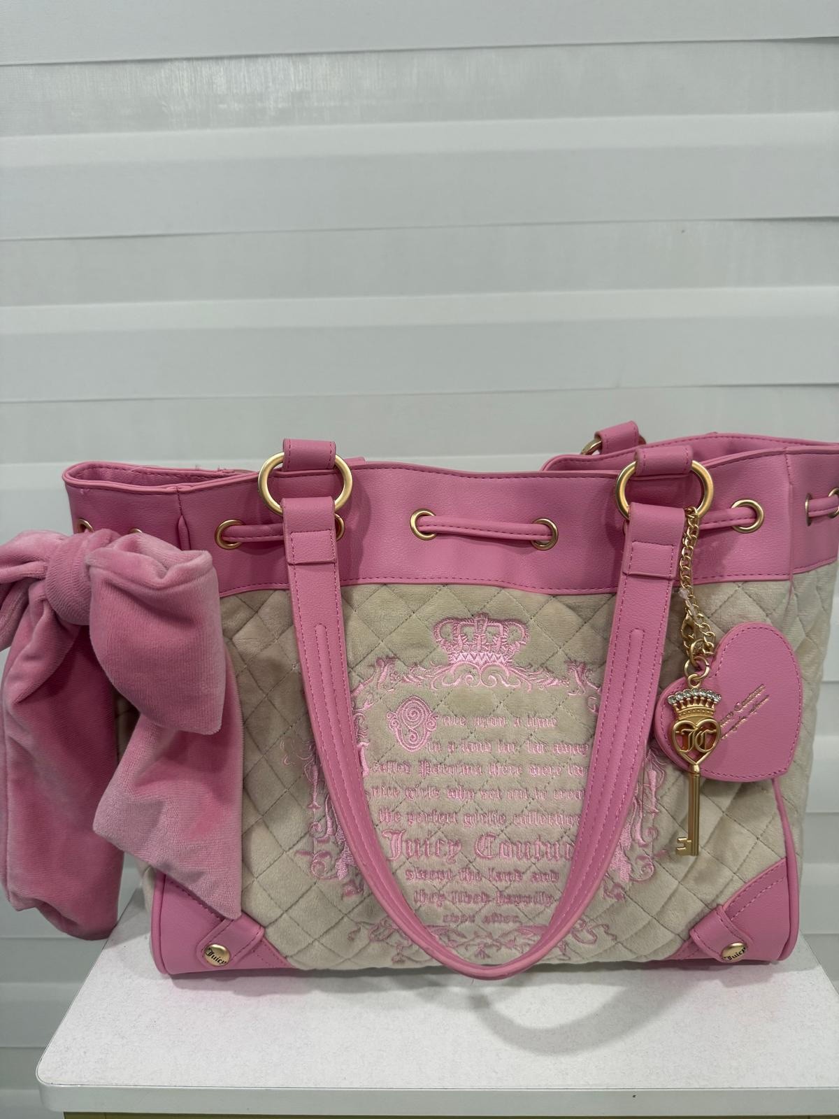Juicy Couture Juicy Tale Fairytale Daydreamer Tote Once Upon A Time Quilted