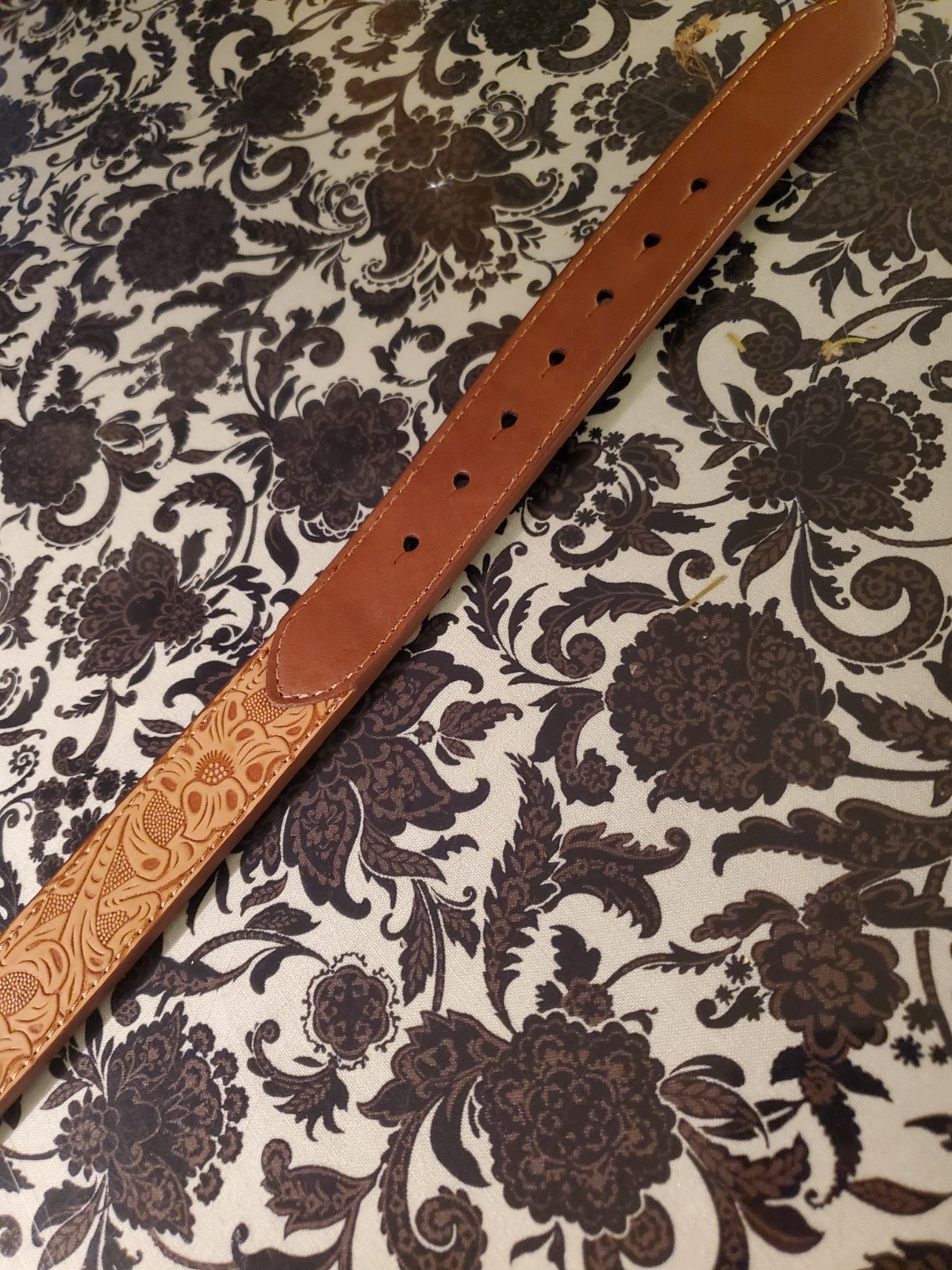 Catchfly Studio Leather Western Belt Unicorn Buckle Brown Kids Small Adult L