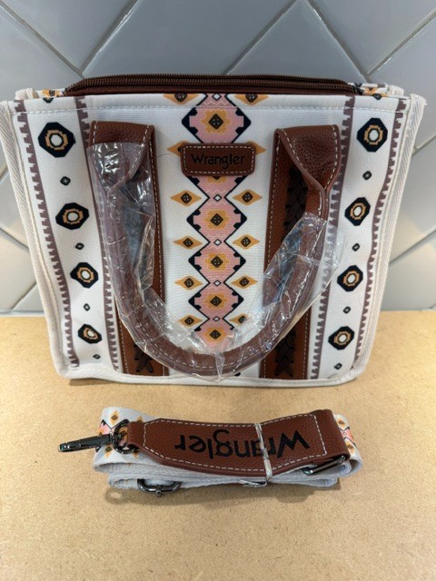 NWT Wrangler Southwestern Aztec Print Tote Bag Crossbody Purse Satchel NEW