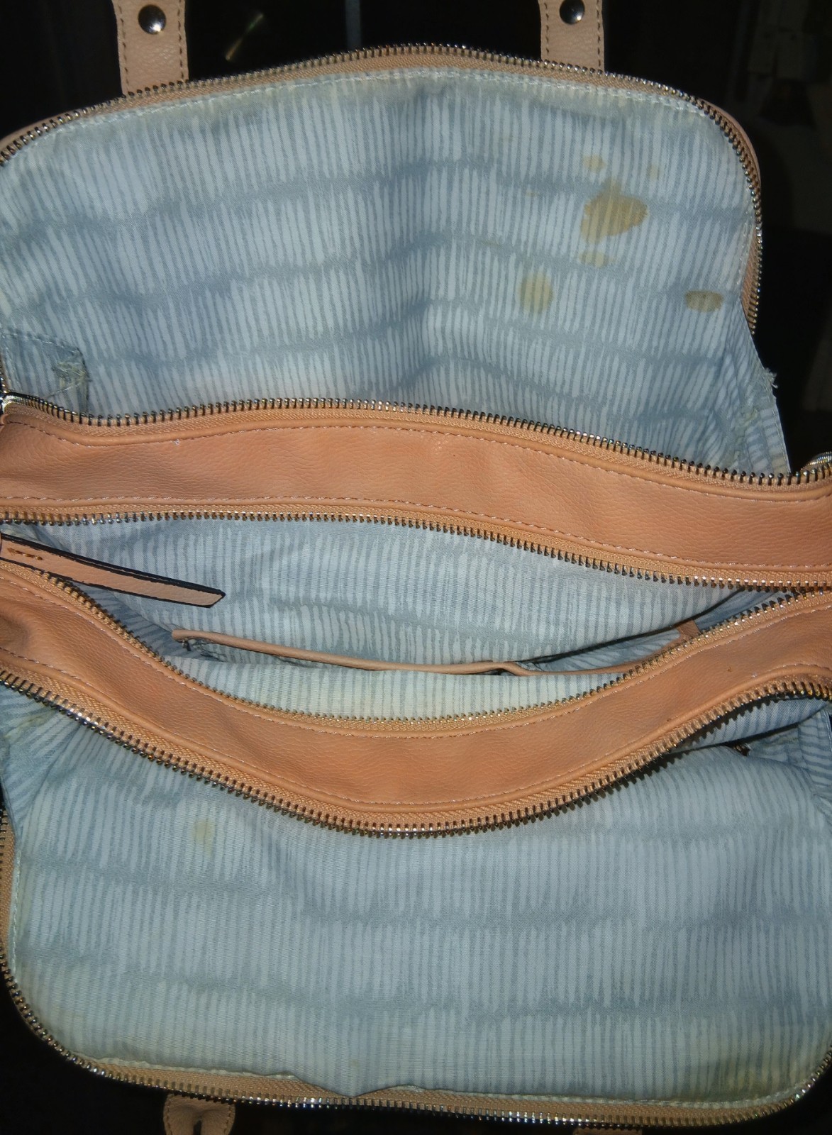 Light Pink Lrg Multi Pocket Braided Shoulder Bag FREE SHIPPING