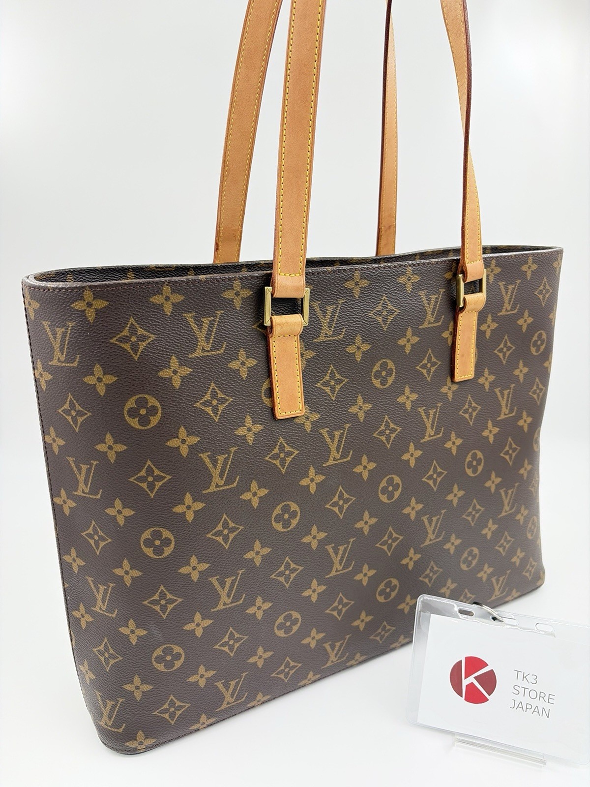 Louis Vuitton Luco Monogram Tote Shoulder Bag M51155 From Japan 104