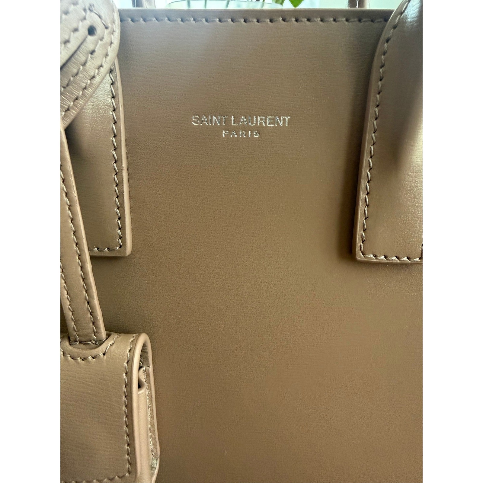Saint Laurent Sac De Jour Nano Dark Old Rose Leather Bag NWT YSL SDJ