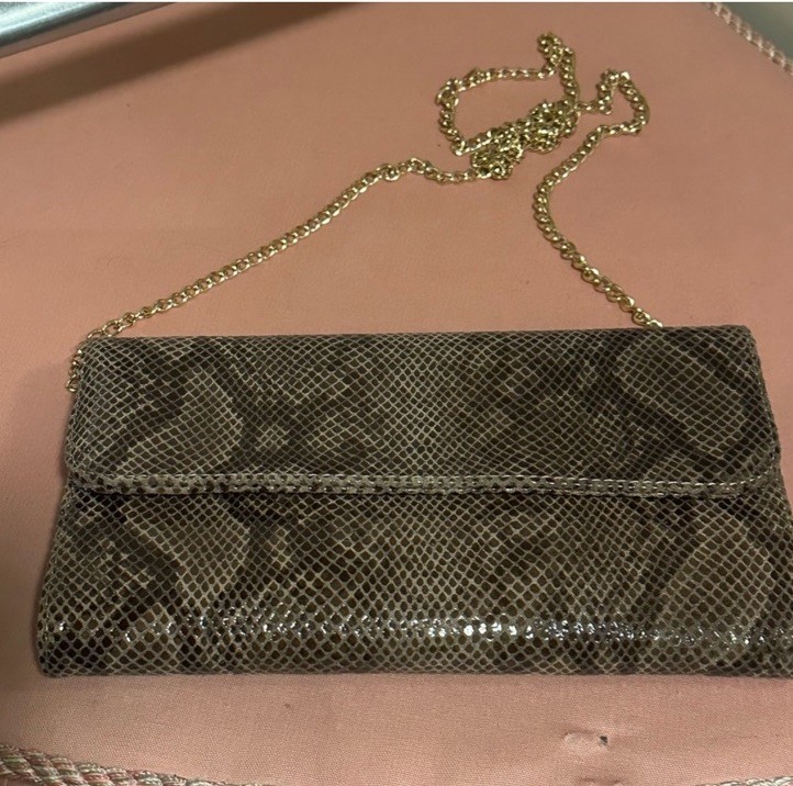 Borse Pelle Exotic Italian leather Snake print in laser scales bag New