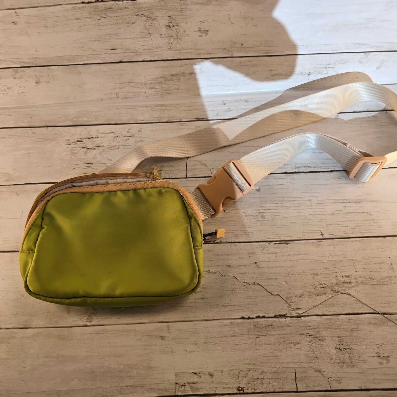 GOGO Recycled Polyester Belt Bag Lime Green Adjustable Waist Pack Crossbody