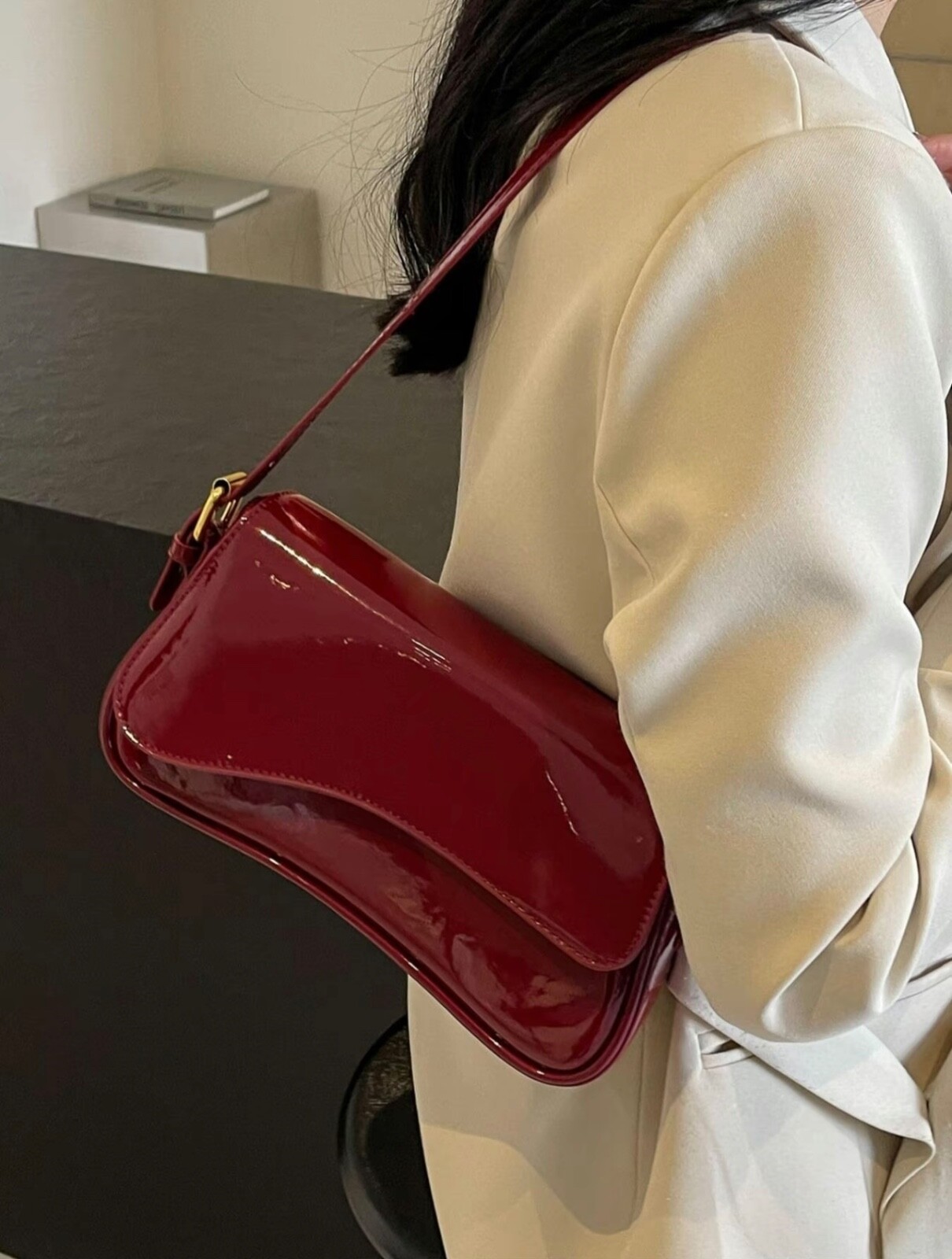 Women’s Summer Outfits 2024 Plain Color Saddle Everyday Shoulder Bag & Crossbody