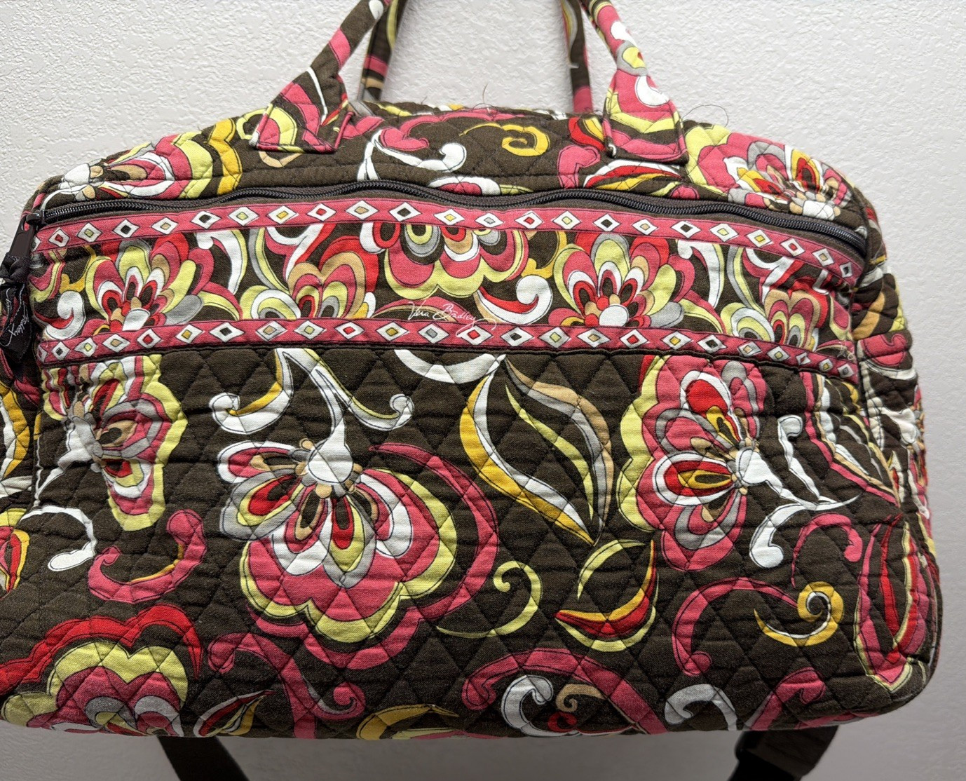 8 PC Lot Vera Bradley Items Purse Tote Weekender Wallets Cosmetic Fair See Photo
