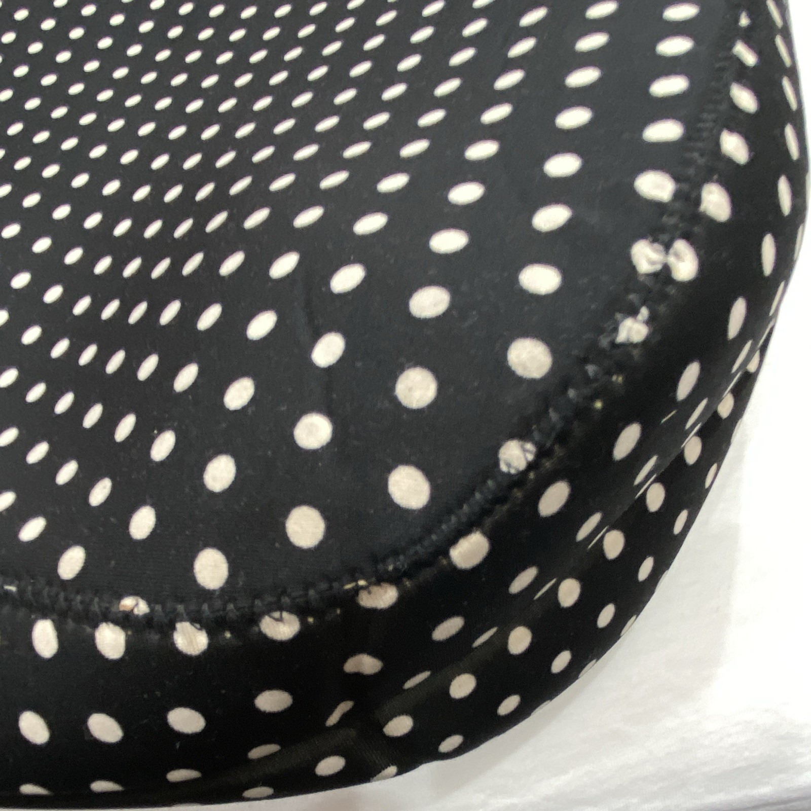 BUILT Black White Polka Dot Tote Bag Zip Top Pink Lined Detachable Pouch