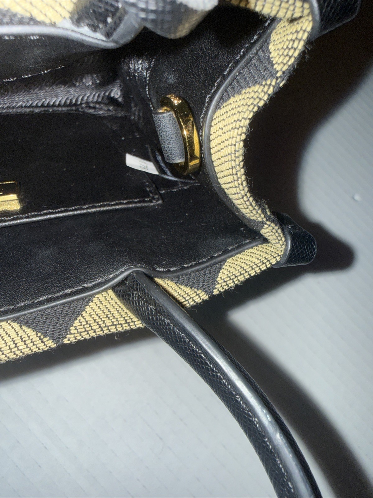 Prada Symbole Shopper Tote Jacquard Mini