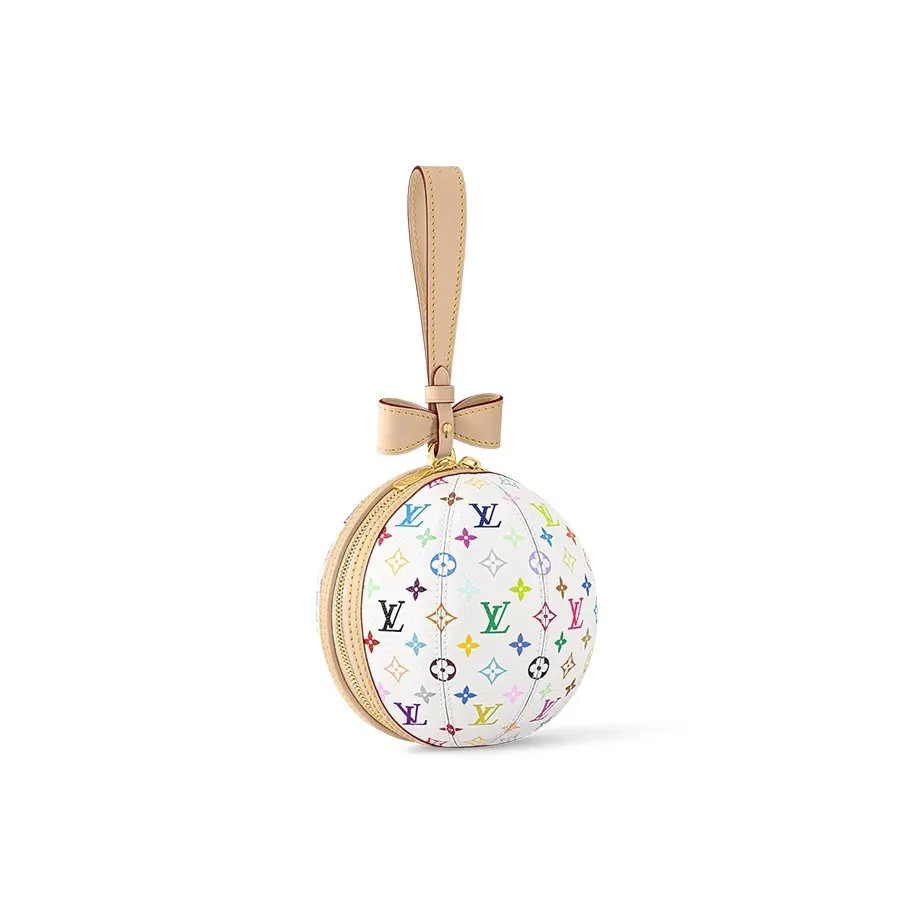 LOUIS VUITTON xTakashi Murakami Koro Letter Logo Handbag Women’s 5.7×5.7×5.7 in