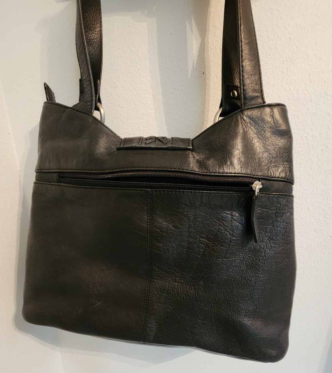 A New Approach a.n.a Leather Hobo Shoulder Bag Buckle