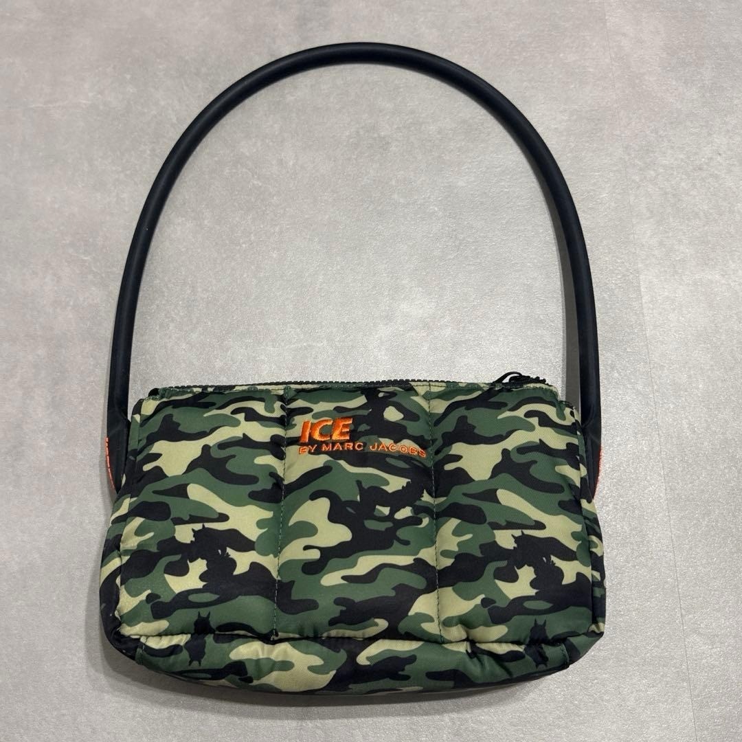 MARC JACOBS Heaven by Camouflage Nylon Shoulder Bag Green Men Authentic