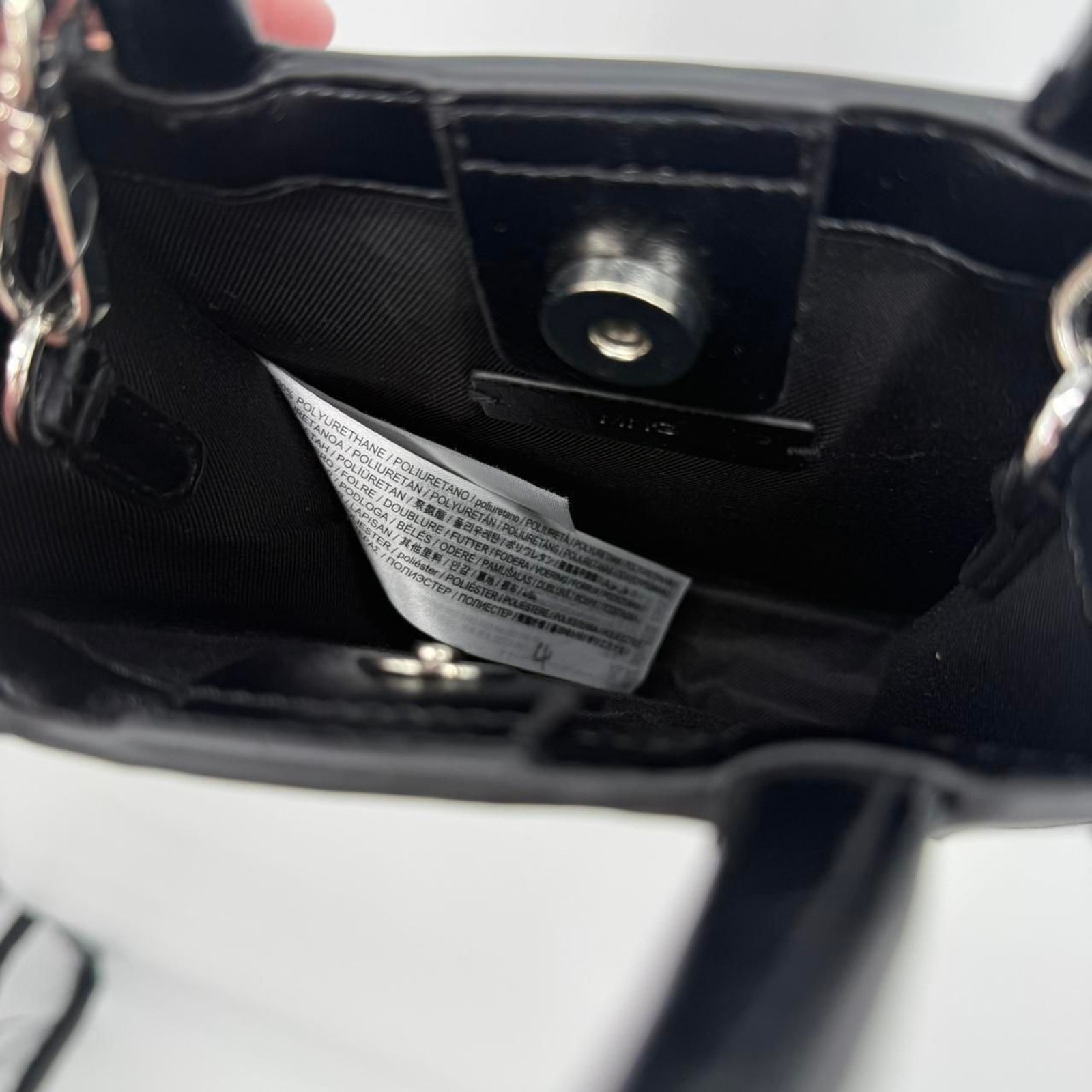Mango Black Faux Leather Small Mini Crossbody Purse Classic Designer